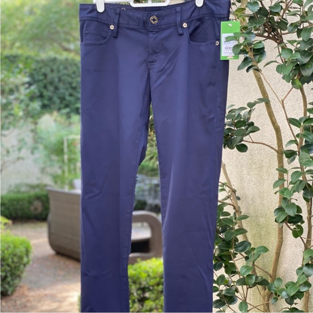 NWT Lilly Pulitzer Blue Worth Skinny Jeans size 4